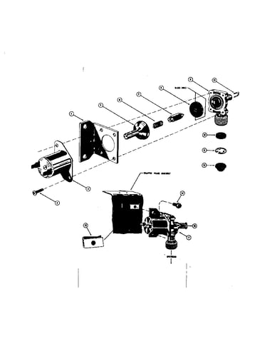 800768 water inlet valve assembly