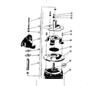 Kenmore 58764650 motor and impeller assembly diagram
