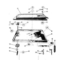 Kenmore 58764640 dishwasher door assembly diagram