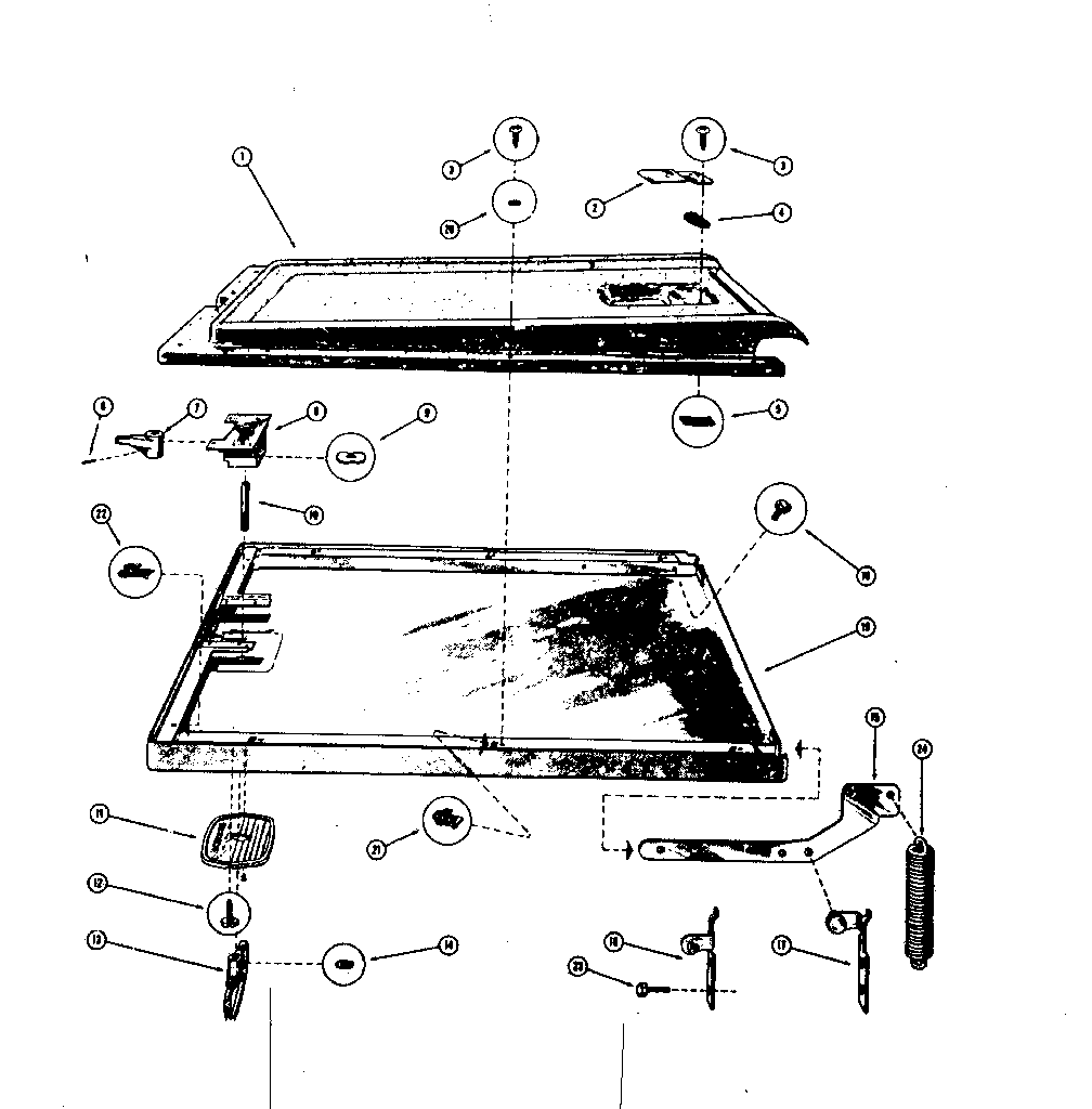 Dishwasher door assembly