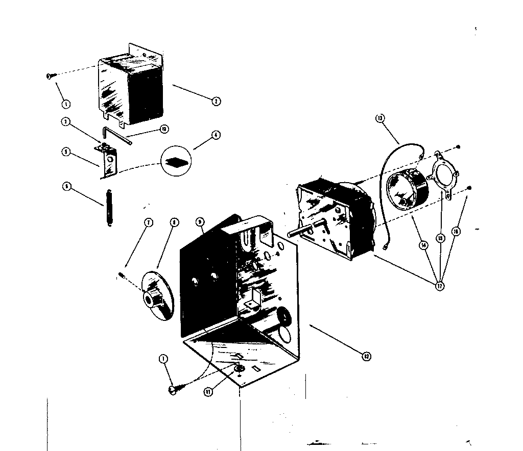 Timer and bracket assembly