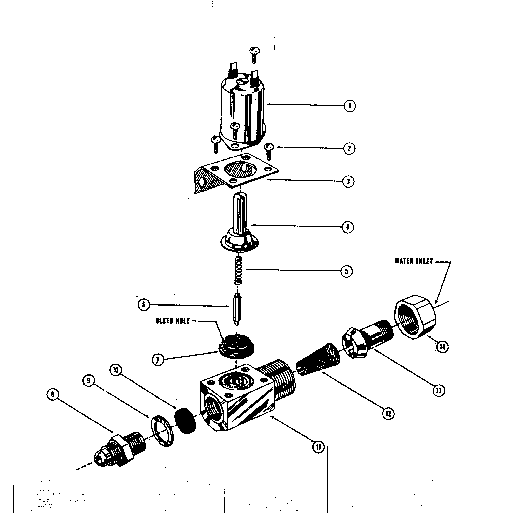 Water inlet valve assembly