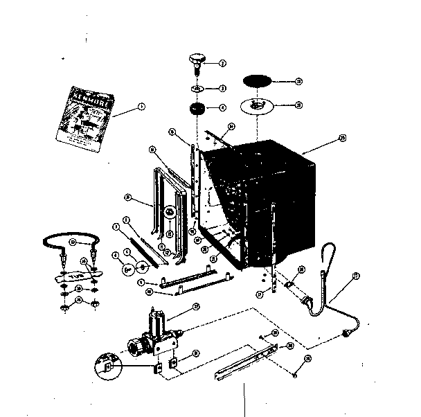 Tub and heater assembly