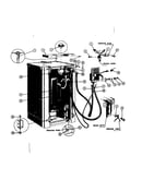 Electrical, water inlet and drain connections