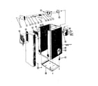 Kenmore SDWP 2410 frame and switch assembly diagram