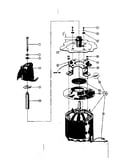 Motor and impeller asembly