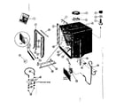 Kenmore 58764680 tub and heater assembly diagram