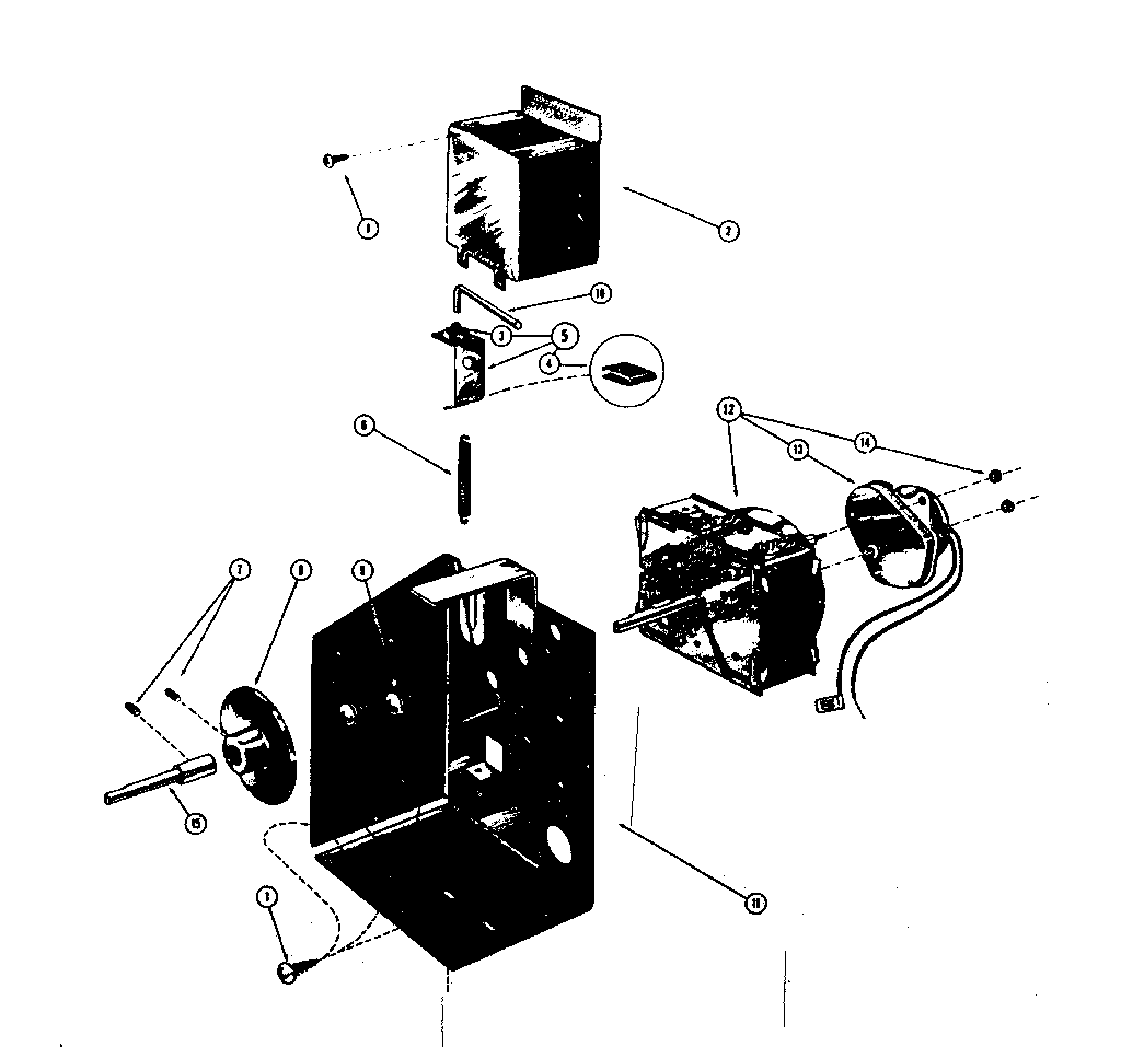 Timer and bracket assembly
