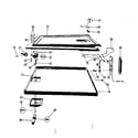 Kenmore 58764680 dishwasher door assembly diagram