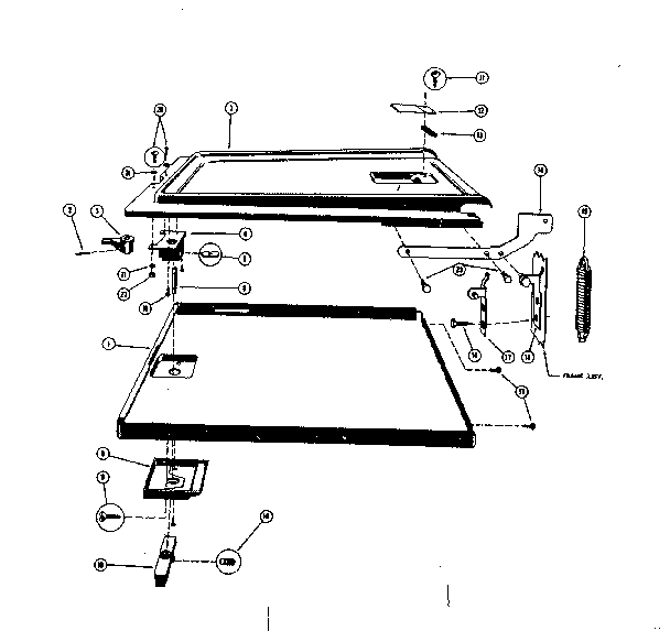 Dishwasher door assembly