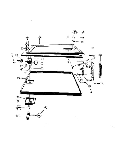 Dishwasher door assembly