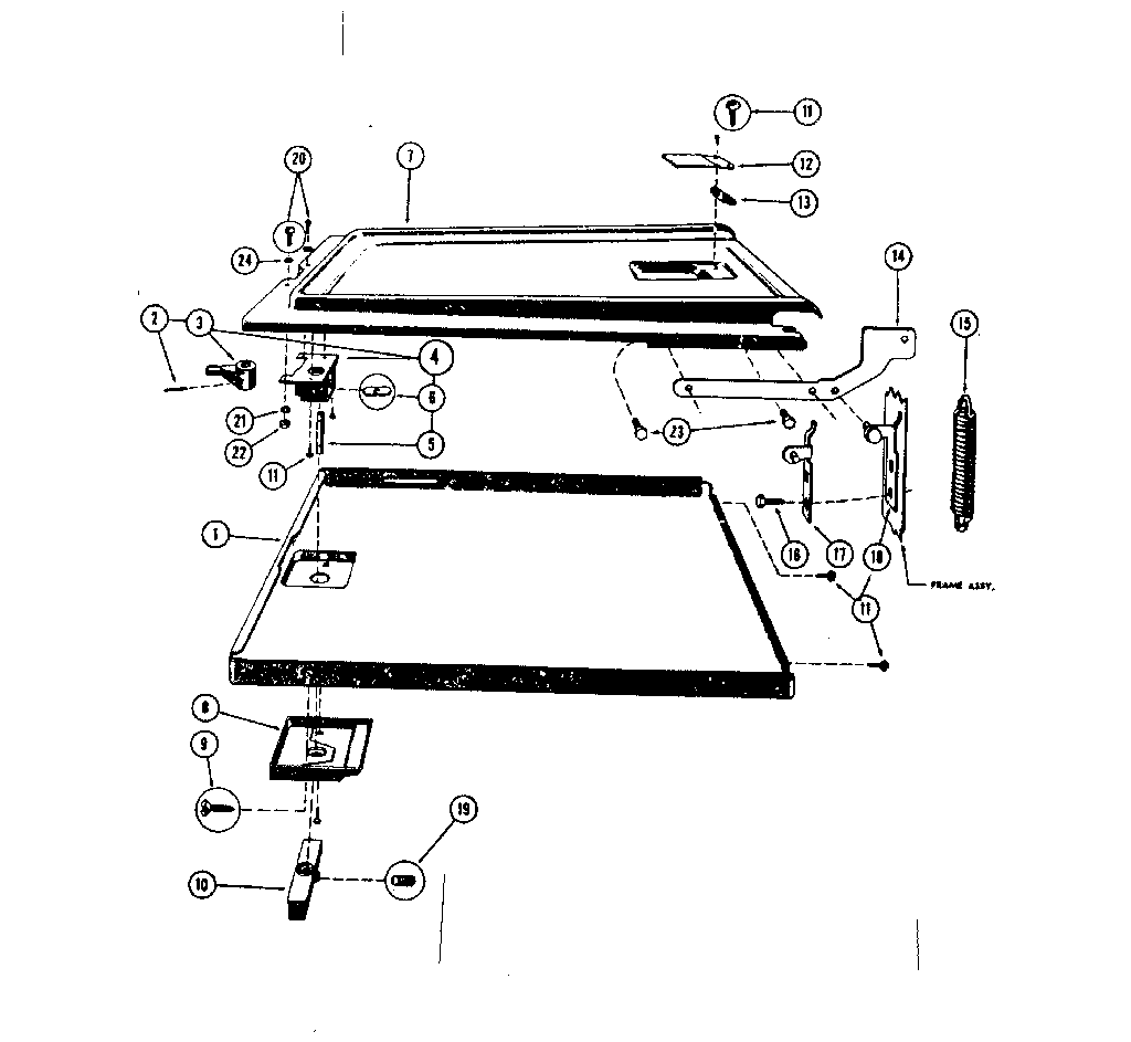 Dishwasher door assembly