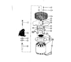 Kenmore 58764700 motor and impeller assembly diagram