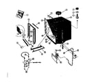 Kenmore 58764750 tub and heater assembly diagram