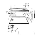 Kenmore 58764750 dishwasher door assembly diagram