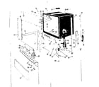 Kenmore 58764820 frame and tub details diagram