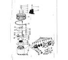 Kenmore 58764830 heater, impeller, motor, and pump details diagram