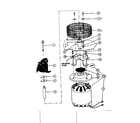 Kenmore 58764780 motor and impeller assembly diagram