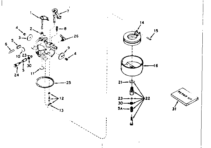 CARBURETORNO. 631070A