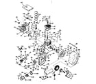 Tecumseh H35-45393H basic engine diagram