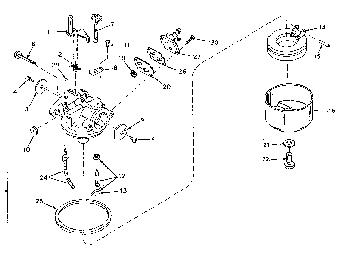 Shaft and lever assembly