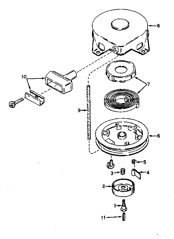 Rewind starter no. 590420