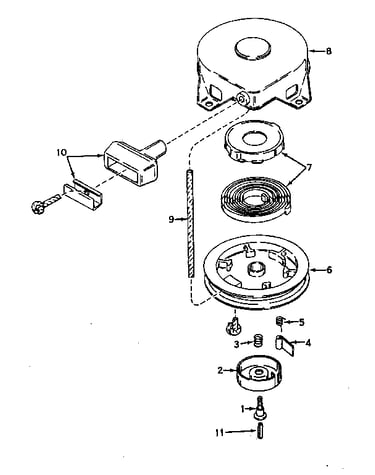 Rewind starter no. 590420