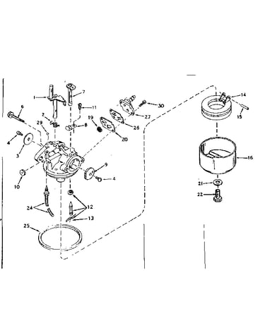 Carburetor no. 631898