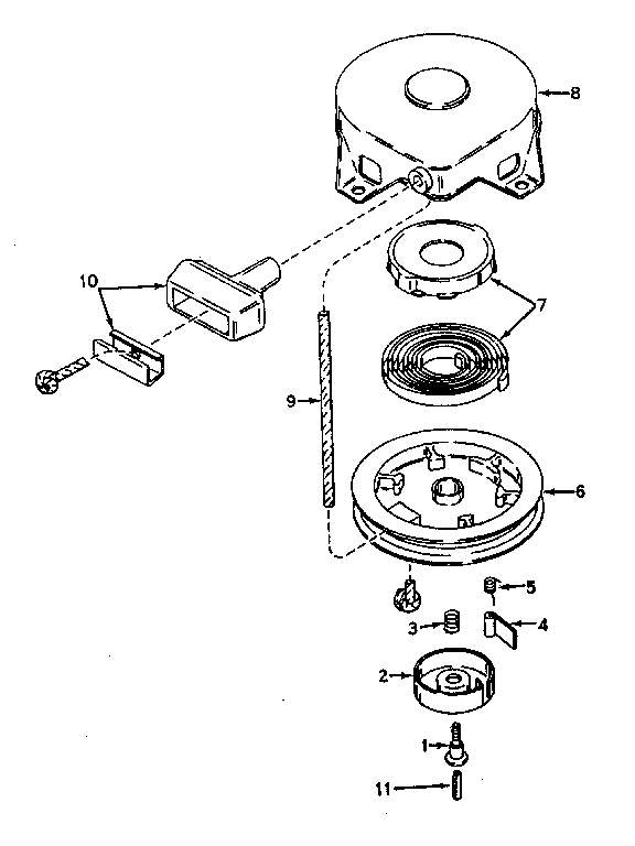 Rewind starter no. 590420