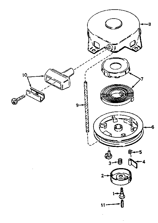 Rewind starter no. 590420