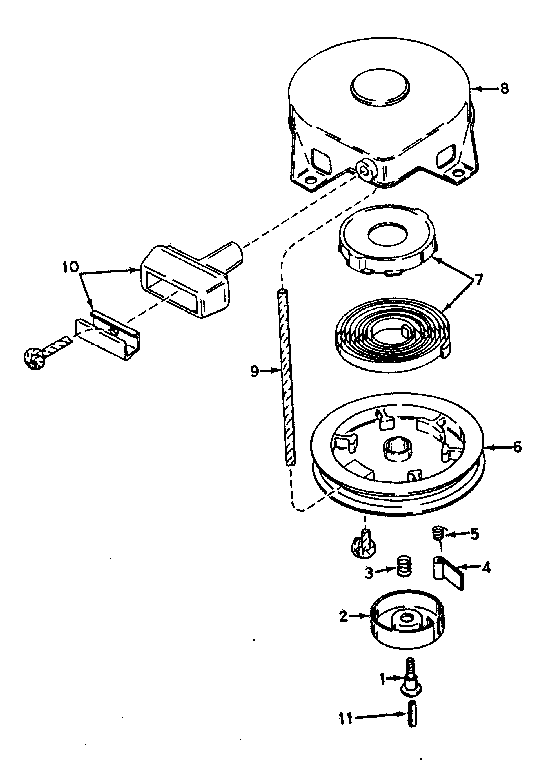 Rewind starter no. 590420
