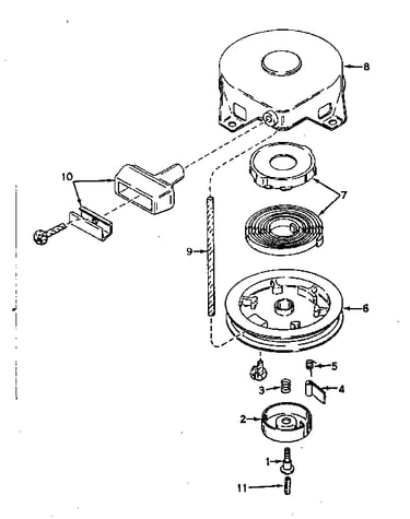 Rewind starter no. 590420