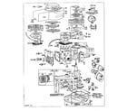 Briggs & Stratton 61900 TO 61907 (950500 - 950526) replacement parts diagram