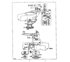 Briggs & Stratton 61700 TO 61797 (907500 - 907561) blower housing and motor electric starter diagram