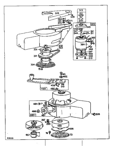Blower housing and motor electric starter