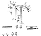 Sears 51272827-82 top bar and hardware diagram