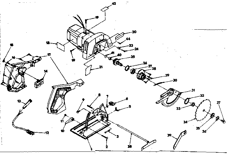 BASE AND BLADE ASSEMBLY