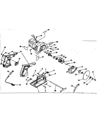 Base and blade assembly