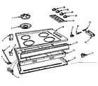 Kenmore 1037805000 main top diagram