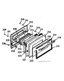 Oven door section