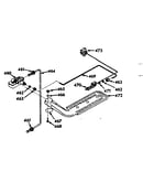 Upper oven burner section