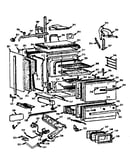 Lower oven and burner section
