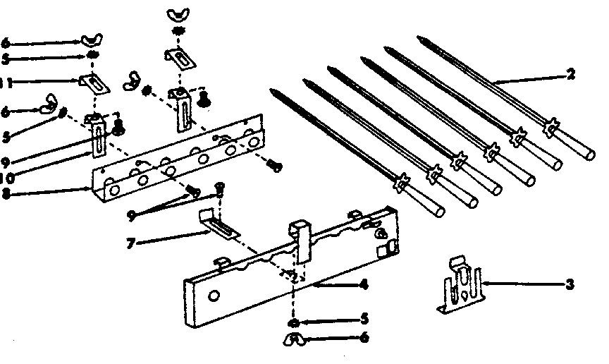 Optional shishkabob complete kit