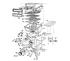 Kenmore 2582373780 grill, burner section and cart diagram