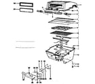 Kenmore 2582373880 grill and burner section diagram