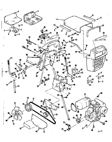 Steering assembly and grill