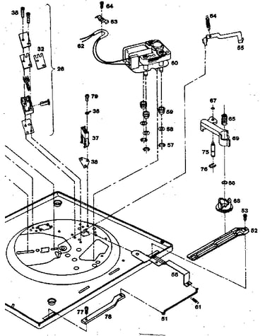 Motor and switch
