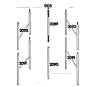 Sears 308770310 frame assembly diagram