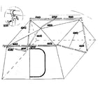 Sears 308771870 frame assembly diagram