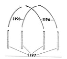 Sears 308773180 frame assembly diagram